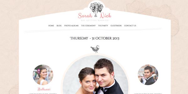 Temas wordpress para bodas the wedding day