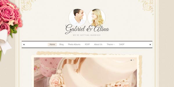 Temas wordpress para bodas vintage wedding