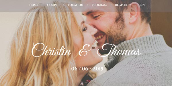 Temas wordpress para bodas wedding couple