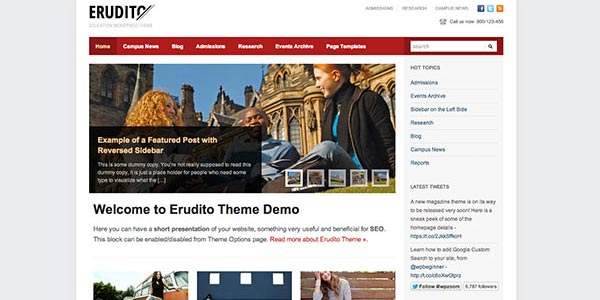 Temas wordpress para escuelas erudito