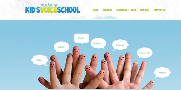 Temas wordpress para escuelas o guarderias kids voice school