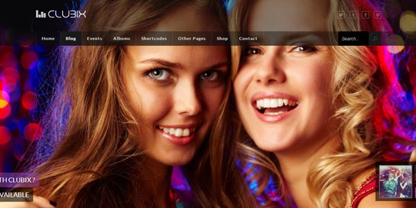 Temas wordpress para eventos y fiestas clubix