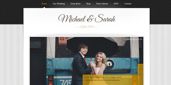 Temas wordpress para eventos y fiestas marriage