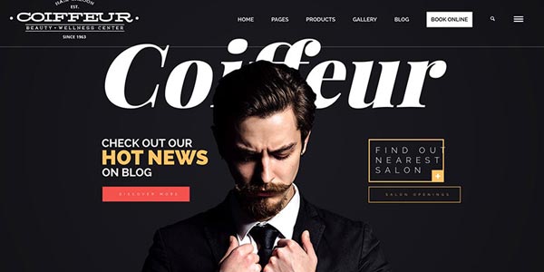 Temas wordpress para salones de belleza coiffeur