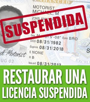 Restaurar una licencia suspendida