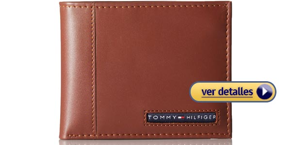 Billetera de cuero para caballeros cambridge passcase de tommy hilfiger