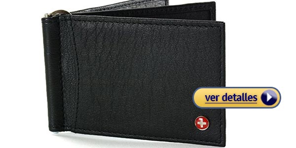 Mejores billeteras de cuero para hombres alpine swiss clip de dinero spring front pocket