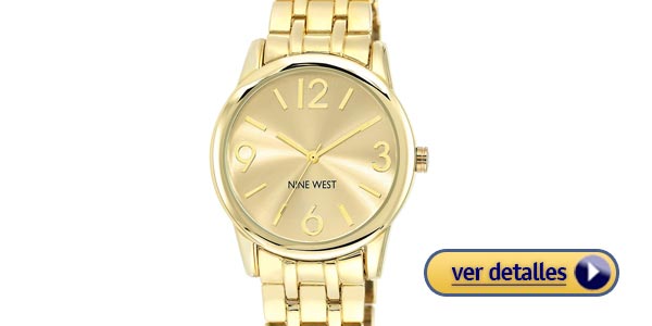 Mejores relojes de mujer nine west champagne