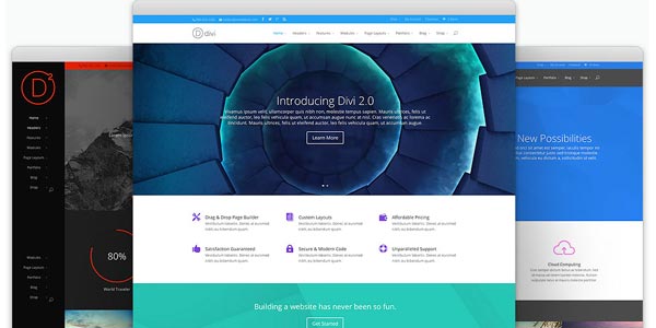 Mejores temas wordpress con constructor de paginas divi