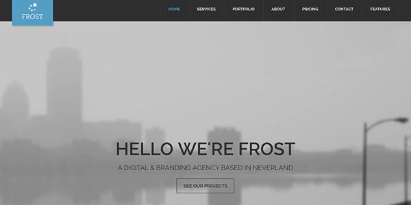 Mejores temas wordpress de 3 columnas frost