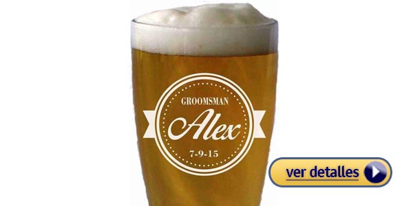Regalos personalizados para hombres set de jarras de cerveza personalizadas
