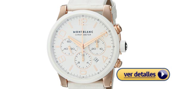 Relojes de mujer de marca reloj montblanc timewalker de oro rosado suizo