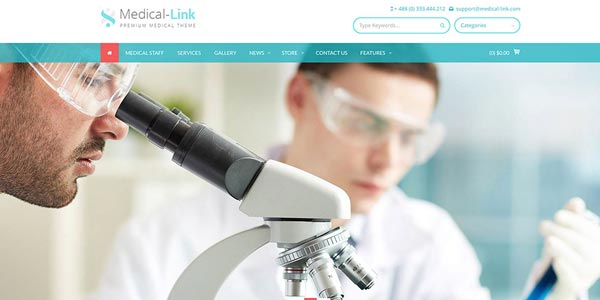 Temas wordpress de medicina medical link