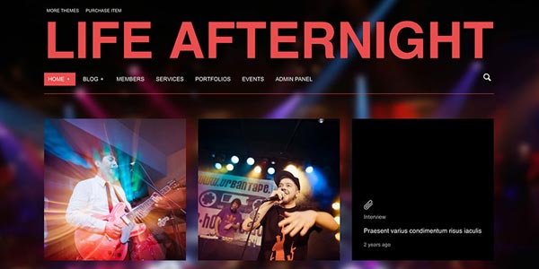 Temas wordpress para discotecas afternight