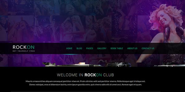 Temas wordpress para discotecas rockon