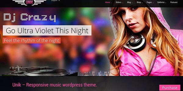 Temas wordpress para discotecas unik