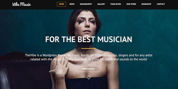 Temas wordpress para emisoras vibemusic