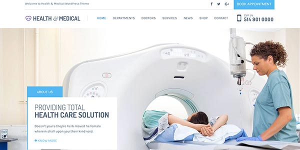 Temas wordpress para medicos health & medical