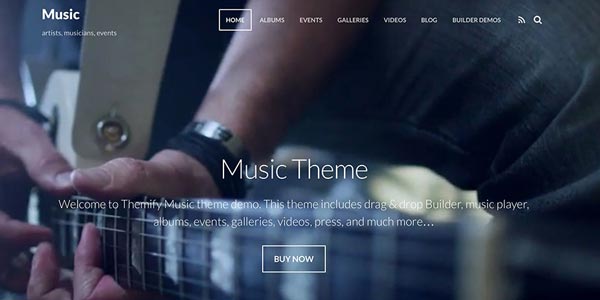 Temas wordpress para un night club music