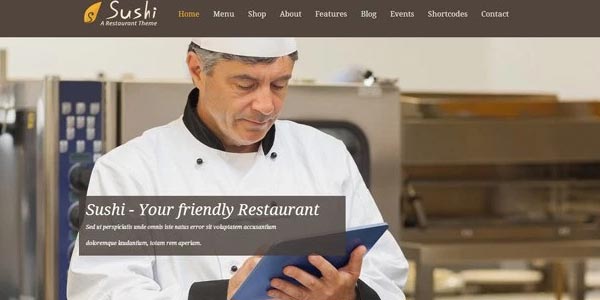 Temas wordpress para un restaurante sushi