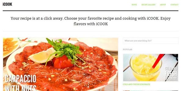 Temas wordpress para un restaurante icook