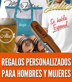 Regalos personalizados para hombres y mujeres