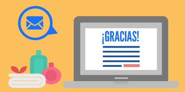 Boletín de email marketing: Crear tu página de agradecimiento