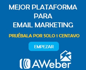 Aweber mensaje de bienvenida email marketin