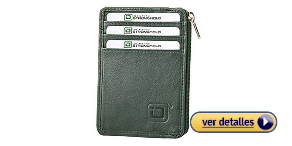 Billeteras rfid para hombre billetera delgada de identity stronghold