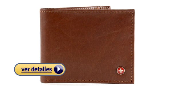 Billeteras baratas para hombres cartera de cuero genuino de alpine swiss