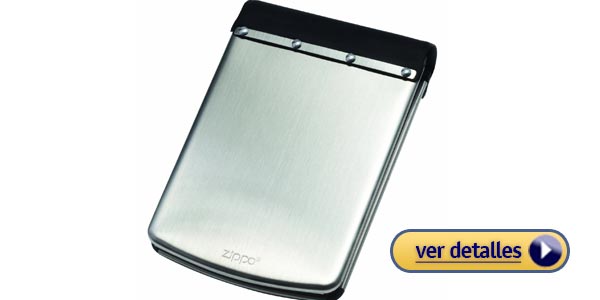 Billeteras de metal para hombre billetera zippo