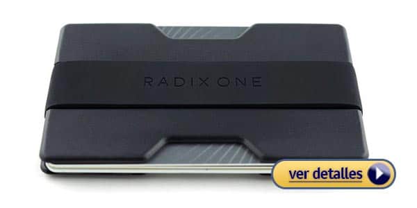 Billeteras de metal para hombre billetera delgada radix one