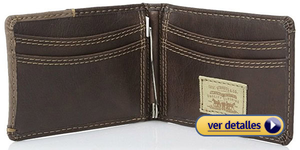 Billeteras para un hombre joven billetera con clip de levis