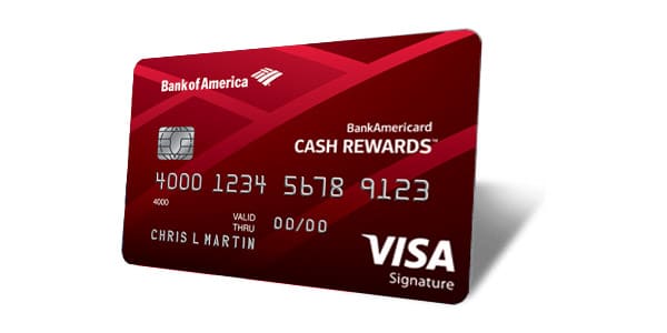 Mejores tarjetas de crédito cashback: BankAmericard Cash Rewards Credit Card