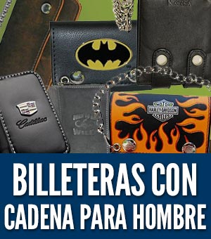 Billeteras con cadena para hombre