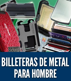 Billeteras de metal para hombre