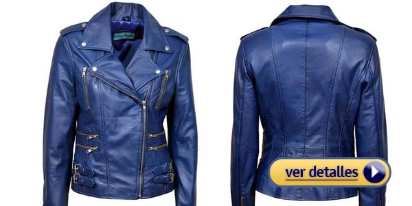 Chaqueta de cuero para mujeres chaqueta de cuero mystique