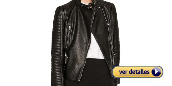 Chaquetas de cuero para mujeres de cuero zara