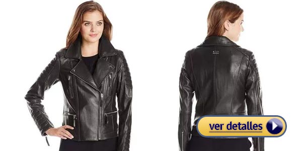 Chaquetas de cuero sintetico para mujeres chaqueta vince camuto