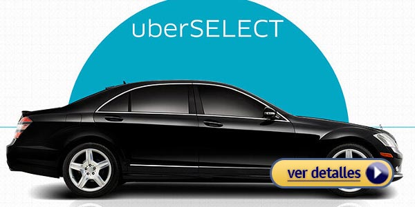 Uberselect viaje de lujo para cuatro pasajeros