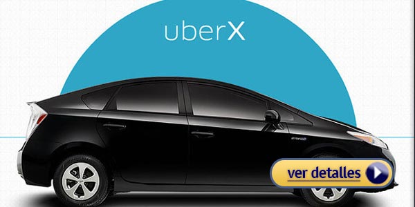 Uberx 4 asientos para pasajeros