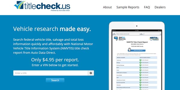 Alternativas a carfax titlecheck