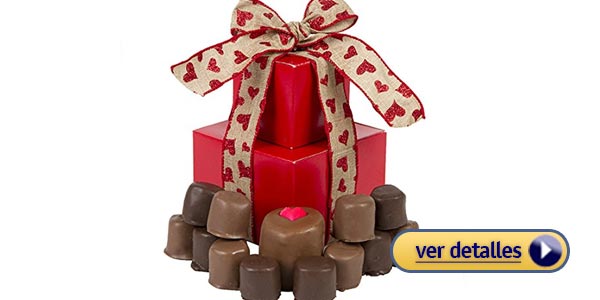 Golosinas para regalar el dia de san valentin malvaviscos cubiertos de chocolate