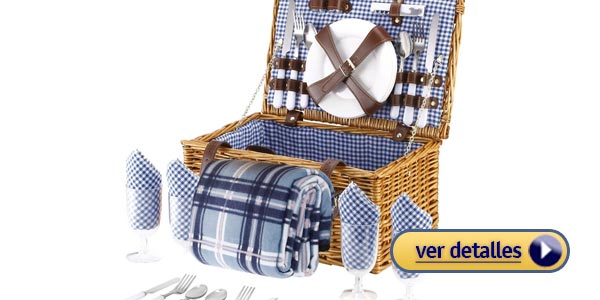 Regalos creativos del dia de san valentin juego de cesta para picnic de vonshef