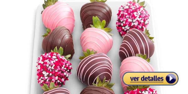 Regalos originales para San Valentín: Fresas bañadas en chocolate (con envío gratis)