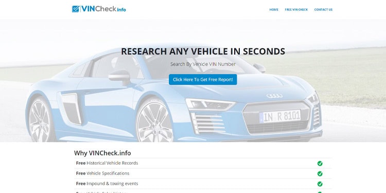 vincheck alternativa carfax gratis