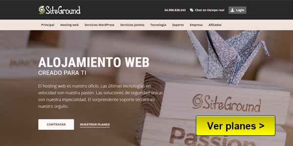 SiteGround Mejor hosting en espanol