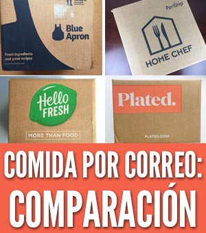 Comida por correo comparación