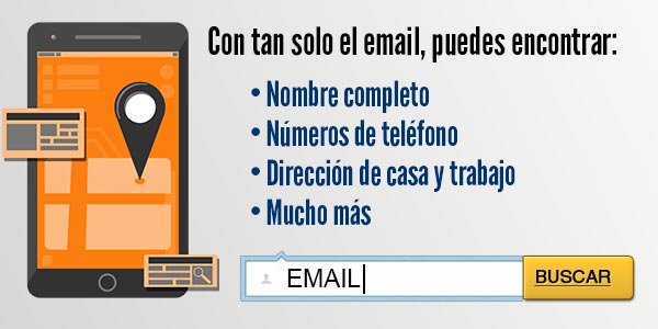 Encontrar a alguien con su email o correo electronico antecedentes