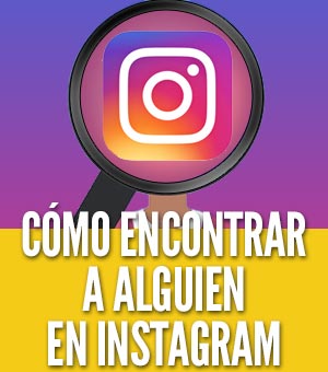 Encontrar a alguien en instagram